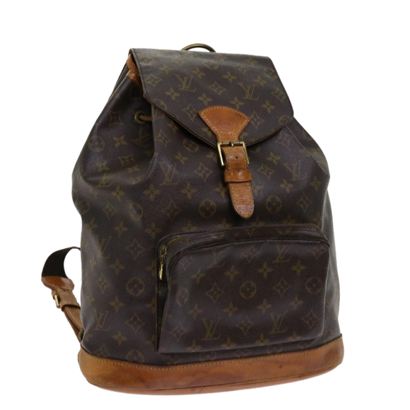 LOUIS VUITTON Monogram Montsouris GM Backpack M51135 LV Auth 62696 - Picture 1 of 16